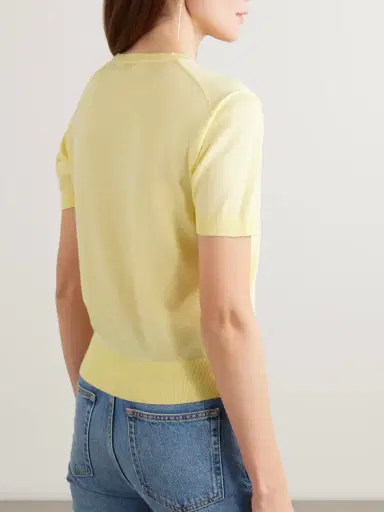 Saint Laurent Wool, Cashmere And Silk-blend Top | Thumbnail 3 Saint Laurent Wool, Cashmere And Silk-blend Top | Thumbnail 3