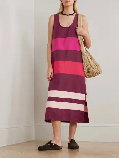 Lemlem Lilian Striped Cotton Midi Dress | Thumbnail 2 Lemlem Lilian Striped Cotton Midi Dress | Thumbnail 2