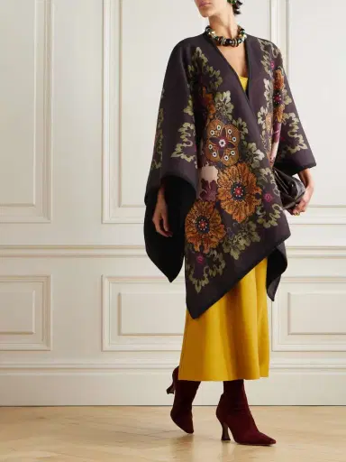 La DoubleJ Printed Wool Cape | Thumbnail 2 La DoubleJ Printed Wool Cape | Thumbnail 2