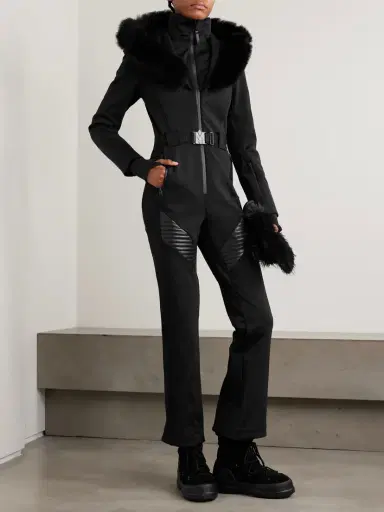 Mackage Elle Hooded Belted Shearling-trimmed Padded Ski Suit | Thumbnail 2 Mackage Elle Hooded Belted Shearling-trimmed Padded Ski Suit | Thumbnail 2