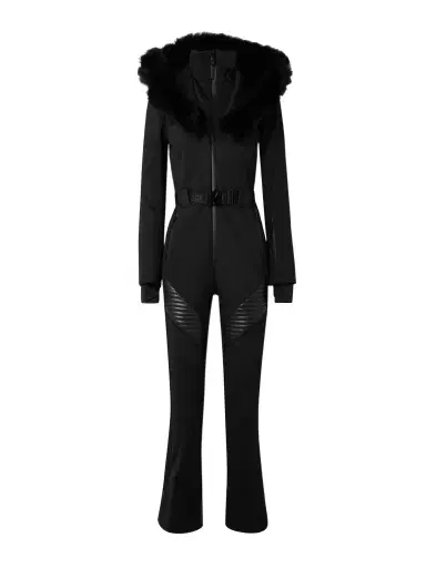 Mackage Elle Hooded Belted Shearling-trimmed Padded Ski Suit | Thumbnail 1 Mackage Elle Hooded Belted Shearling-trimmed Padded Ski Suit | Thumbnail 1