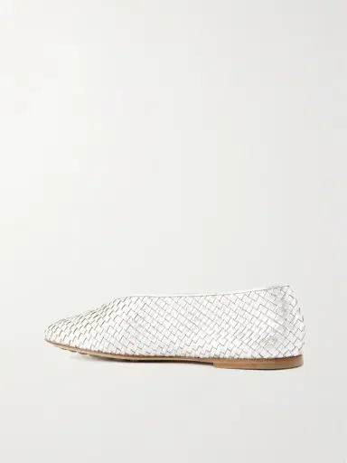 Bottega Veneta Rosa Metallic Intrecciato Leather Ballet Flats | Thumbnail 3 Bottega Veneta Rosa Metallic Intrecciato Leather Ballet Flats | Thumbnail 3