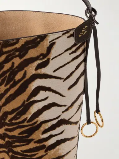 Alaïa Hip Small Leather-trimmed Tiger-print Calf Hair Tote | Thumbnail 4 Alaïa Hip Small Leather-trimmed Tiger-print Calf Hair Tote | Thumbnail 4