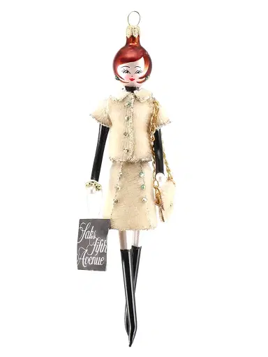 De Carlini Soffieria Lady in a Jacket & Skirt Ornament | Thumbnail 1 De Carlini Soffieria Lady in a Jacket & Skirt Ornament | Thumbnail 1