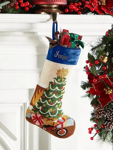 Bauble Stockings Home For The Holidays Christmas Stocking | Thumbnail 1 Bauble Stockings Home For The Holidays Christmas Stocking | Thumbnail 1