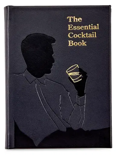 Graphic Image "The Essential Cocktail Book" Leather-Bound Edition - Black | Thumbnail 1 Graphic Image "The Essential Cocktail Book" Leather-Bound Edition - Black | Thumbnail 1