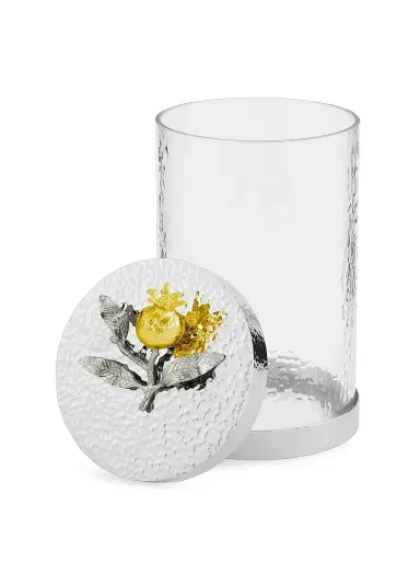 Michael Aram Medium Pomegranate Silver & Gold Canister - Grey Multi | Thumbnail 2 Michael Aram Medium Pomegranate Silver & Gold Canister - Grey Multi | Thumbnail 2