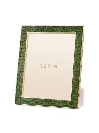 AERIN Classic Crocodile-Embossed Leather Frame | Thumbnail 1 AERIN Classic Crocodile-Embossed Leather Frame | Thumbnail 1