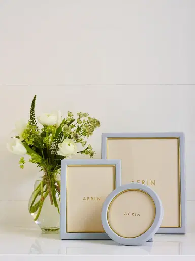 AERIN Piero Leather Frame - Blue Haze 5 x 7 | Thumbnail 5 AERIN Piero Leather Frame - Blue Haze 5 x 7 | Thumbnail 5