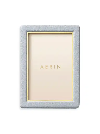 AERIN Piero Leather Frame - Blue Haze 5 x 7 | Thumbnail 1 AERIN Piero Leather Frame - Blue Haze 5 x 7 | Thumbnail 1