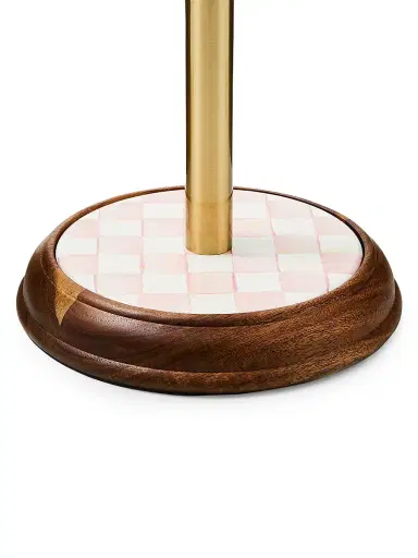 MacKenzie-Childs Rosy Check Wood Paper Towel Holder | Thumbnail 4 MacKenzie-Childs Rosy Check Wood Paper Towel Holder | Thumbnail 4
