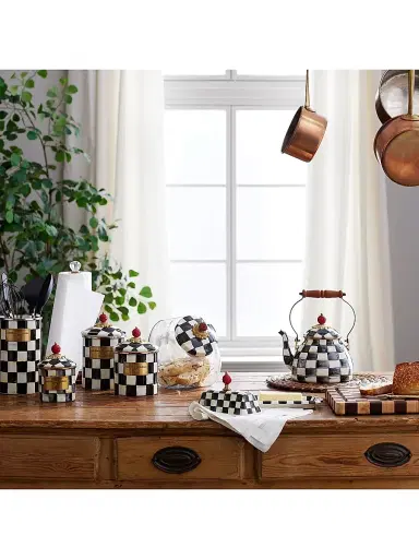 MacKenzie-Childs Courtly Check Canister | Thumbnail 2 MacKenzie-Childs Courtly Check Canister | Thumbnail 2