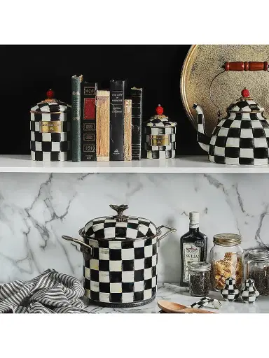 MacKenzie-Childs Courtly Check Canister | Thumbnail 3 MacKenzie-Childs Courtly Check Canister | Thumbnail 3