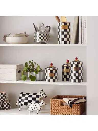MacKenzie-Childs Courtly Check Canister | Thumbnail 4 MacKenzie-Childs Courtly Check Canister | Thumbnail 4