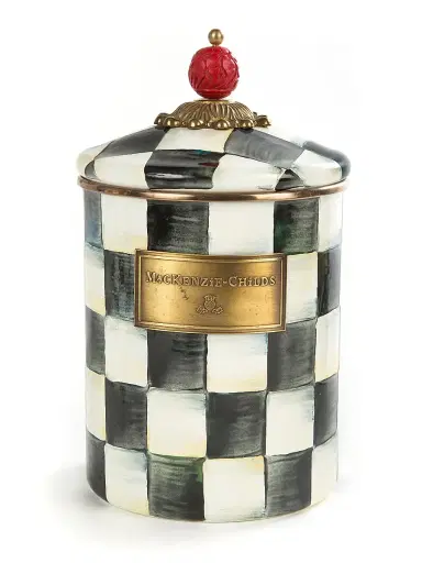 MacKenzie-Childs Courtly Check Canister | Thumbnail 1 MacKenzie-Childs Courtly Check Canister | Thumbnail 1