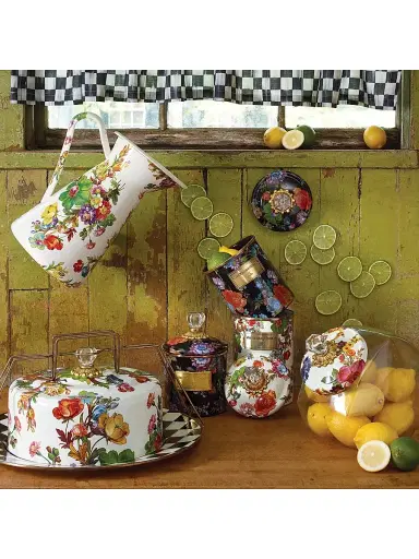 MacKenzie-Childs Flower Market Cookie Jar - White | Thumbnail 4 MacKenzie-Childs Flower Market Cookie Jar - White | Thumbnail 4