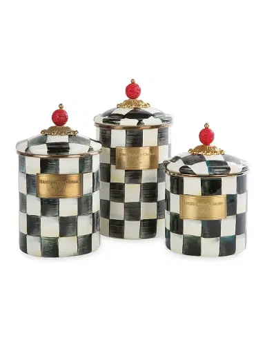 MacKenzie-Childs Courtly Check Canister | Thumbnail 2 MacKenzie-Childs Courtly Check Canister | Thumbnail 2