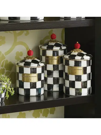 MacKenzie-Childs Courtly Check Canister | Thumbnail 5 MacKenzie-Childs Courtly Check Canister | Thumbnail 5