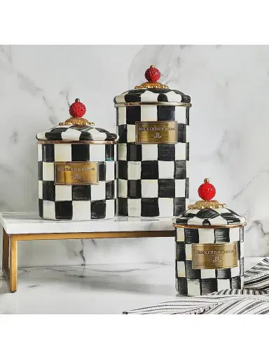 MacKenzie-Childs Courtly Check Canister | Thumbnail 6 MacKenzie-Childs Courtly Check Canister | Thumbnail 6