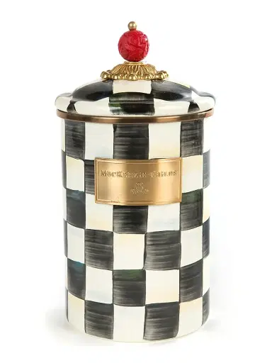 MacKenzie-Childs Courtly Check Canister | Thumbnail 1 MacKenzie-Childs Courtly Check Canister | Thumbnail 1