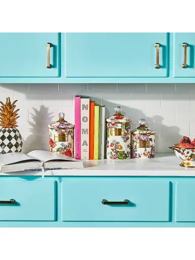 MacKenzie-Childs Flower Market Canister - White | Thumbnail 4 MacKenzie-Childs Flower Market Canister - White | Thumbnail 4