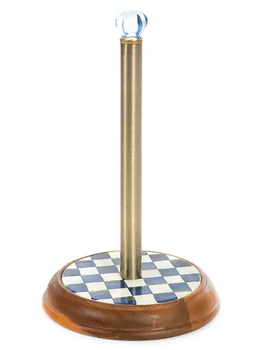 MacKenzie-Childs Royal Check Wood Paper Towel Holder | Thumbnail 1 MacKenzie-Childs Royal Check Wood Paper Towel Holder | Thumbnail 1