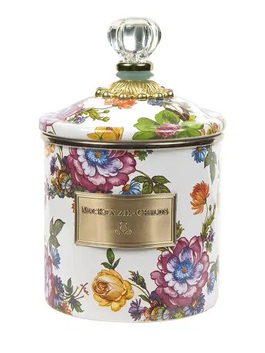 MacKenzie-Childs Flower Market Canister - White | Thumbnail 1 MacKenzie-Childs Flower Market Canister - White | Thumbnail 1