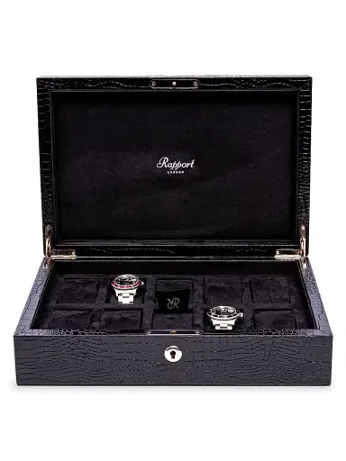 Rapport London Brompton Ten Piece Watch Box - Brown | Thumbnail 2 Rapport London Brompton Ten Piece Watch Box - Brown | Thumbnail 2