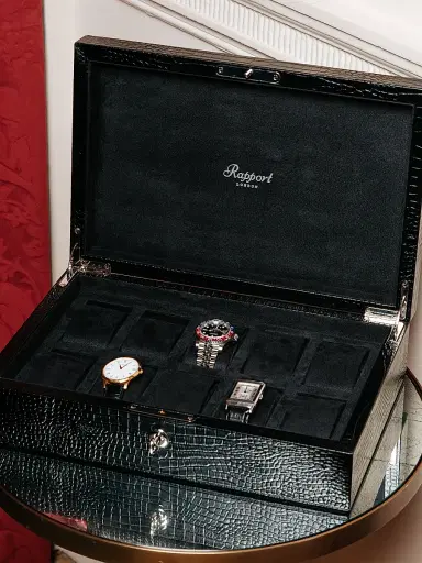 Rapport London Brompton Ten Piece Watch Box - Brown | Thumbnail 6 Rapport London Brompton Ten Piece Watch Box - Brown | Thumbnail 6
