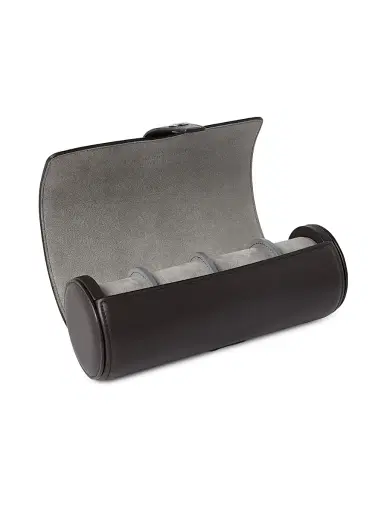 Brunello Cucinelli Smooth Calfskin Watch Holder - Rust Brown | Thumbnail 2 Brunello Cucinelli Smooth Calfskin Watch Holder - Rust Brown | Thumbnail 2