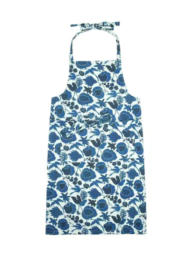 La DoubleJ Apron with Pocket - Wildbird Blue | Thumbnail 1 La DoubleJ Apron with Pocket - Wildbird Blue | Thumbnail 1