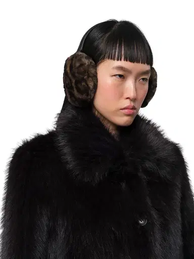 Apparis Women's Esme Faux-Fur Earmuffs - Dark Leopard | Thumbnail 3 Apparis Women's Esme Faux-Fur Earmuffs - Dark Leopard | Thumbnail 3