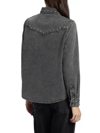 RAILS Women's Vinea Studded Point-Collar Denim Shirt | Thumbnail 5 RAILS Women's Vinea Studded Point-Collar Denim Shirt | Thumbnail 5