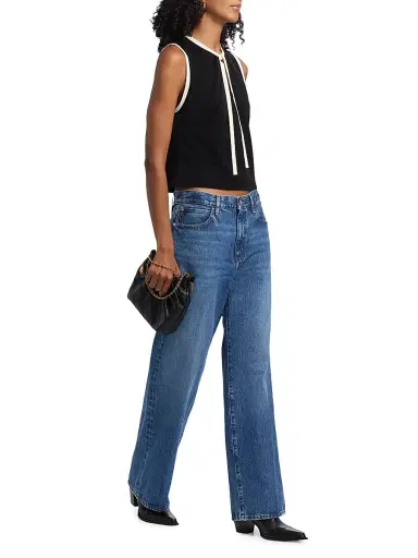 Frame Women's The Stroll Wide-Leg High-Rise Jeans | Thumbnail 2 Frame Women's The Stroll Wide-Leg High-Rise Jeans | Thumbnail 2