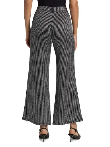 Johnny Was Women's Jenna Easy Metallic Rib-Knit Pants | Thumbnail 5 Johnny Was Women's Jenna Easy Metallic Rib-Knit Pants | Thumbnail 5