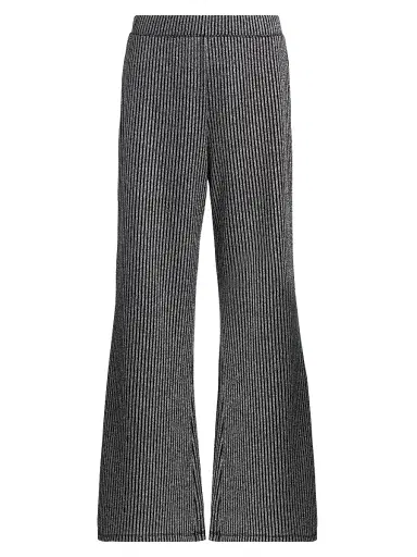 Johnny Was Women's Jenna Easy Metallic Rib-Knit Pants | Thumbnail 1 Johnny Was Women's Jenna Easy Metallic Rib-Knit Pants | Thumbnail 1