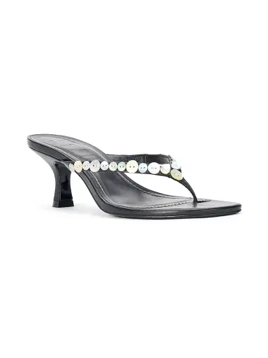 Staud Women's Freja 60MM Leather Thong Sandals - Mother Of Pearl - Size 11 | Thumbnail 2 Staud Women's Freja 60MM Leather Thong Sandals - Mother Of Pearl - Size 11 | Thumbnail 2