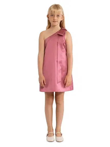 Cult Gaia Little Girl's & Girl's Nathaly One-Shoulder Dress - Rosette | Thumbnail 3 Cult Gaia Little Girl's & Girl's Nathaly One-Shoulder Dress - Rosette | Thumbnail 3