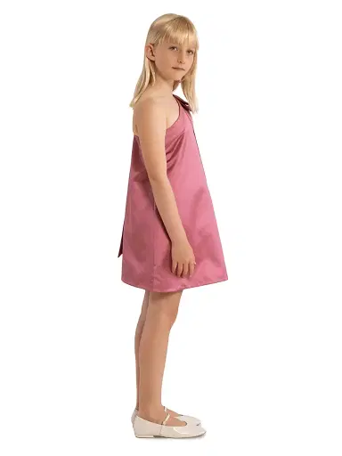 Cult Gaia Little Girl's & Girl's Nathaly One-Shoulder Dress - Rosette | Thumbnail 4 Cult Gaia Little Girl's & Girl's Nathaly One-Shoulder Dress - Rosette | Thumbnail 4
