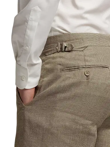 Ralph Lauren Purple Label Men's Gregory Hand-Tailored Plaid Suit Trousers - Summer Sand Truffle | Thumbnail 7 Ralph Lauren Purple Label Men's Gregory Hand-Tailored Plaid Suit Trousers - Summer Sand Truffle | Thumbnail 7