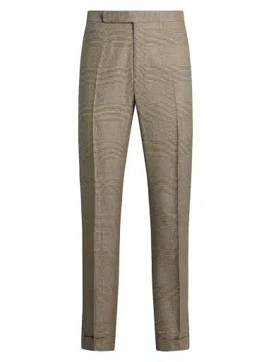 Ralph Lauren Purple Label Men's Gregory Hand-Tailored Plaid Suit Trousers - Summer Sand Truffle | Thumbnail 1 Ralph Lauren Purple Label Men's Gregory Hand-Tailored Plaid Suit Trousers - Summer Sand Truffle | Thumbnail 1