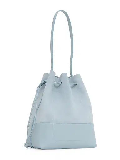 Mansur Gavriel Women's Leather & Suede Drawstring Bucket Bag - Baby Blue | Thumbnail 2 Mansur Gavriel Women's Leather & Suede Drawstring Bucket Bag - Baby Blue | Thumbnail 2