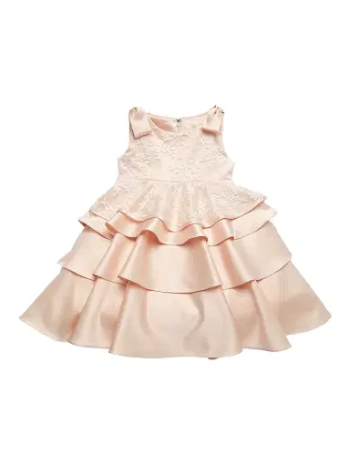 Joan Calabrese Baby Girl's, Little Girl's & Girl's Sleeveless Tiered Dress - Petal | Thumbnail 1 Joan Calabrese Baby Girl's, Little Girl's & Girl's Sleeveless Tiered Dress - Petal | Thumbnail 1
