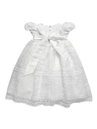 Macis Design Baby Girl's Floral Lace Dress & Bonnet Set - 18 Months | Thumbnail 2 Macis Design Baby Girl's Floral Lace Dress & Bonnet Set - 18 Months | Thumbnail 2