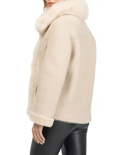 Gorski Women's Merino Toscana Lamb Jacket - Ivory - Size XL | Thumbnail 5 Gorski Women's Merino Toscana Lamb Jacket - Ivory - Size XL | Thumbnail 5