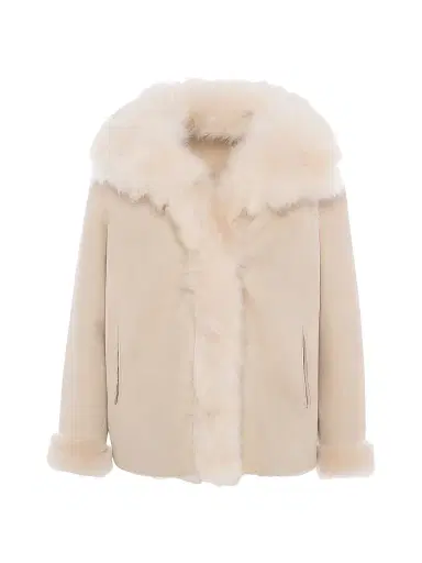Gorski Women's Merino Toscana Lamb Jacket - Ivory - Size XL | Thumbnail 1 Gorski Women's Merino Toscana Lamb Jacket - Ivory - Size XL | Thumbnail 1