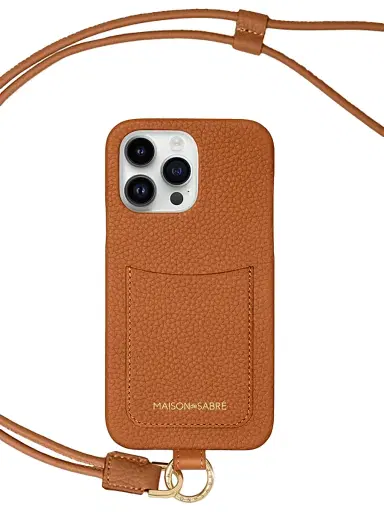 MAISON de SABRÉ Women's Sling Phone Case (iPhone 15 Pro Max) - Pecan Brown | Thumbnail 5 MAISON de SABRÉ Women's Sling Phone Case (iPhone 15 Pro Max) - Pecan Brown | Thumbnail 5