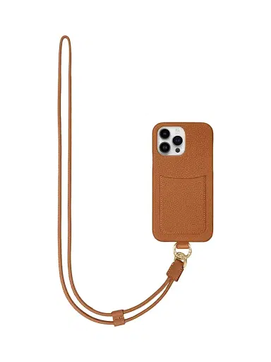 MAISON de SABRÉ Women's Sling Phone Case (iPhone 15 Pro Max) - Pecan Brown | Thumbnail 1 MAISON de SABRÉ Women's Sling Phone Case (iPhone 15 Pro Max) - Pecan Brown | Thumbnail 1
