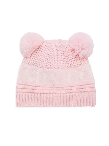 Canada Goose Baby's Double Pom-Pom Beanie - Soft Pink | Thumbnail 1 Canada Goose Baby's Double Pom-Pom Beanie - Soft Pink | Thumbnail 1