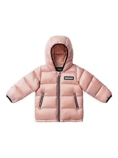 Mackage Baby Girl's Noko Hooded Down Jacket - Rose 6 Months | Thumbnail 1 Mackage Baby Girl's Noko Hooded Down Jacket - Rose 6 Months | Thumbnail 1